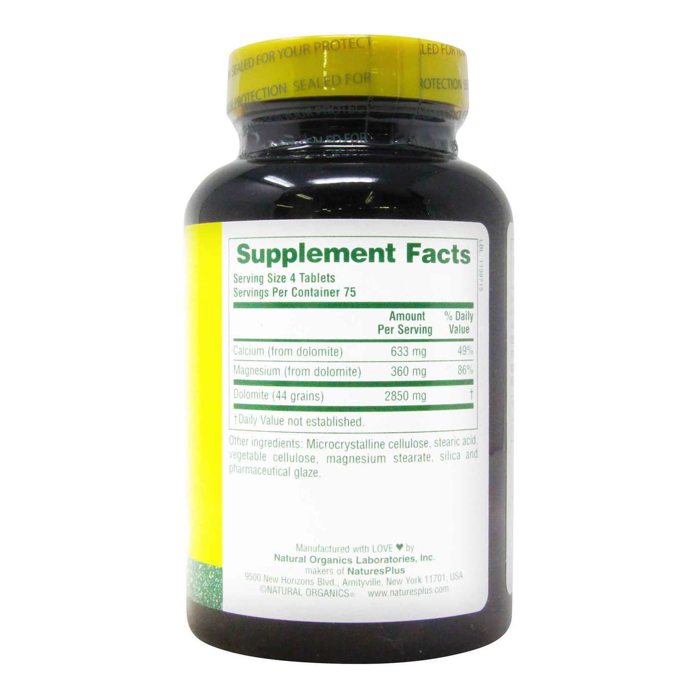 Nature's Plus, Dolomite 44 Grãos - 300 Tabletes - Imagem 2