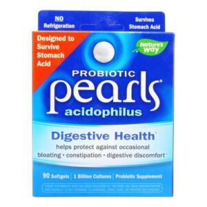 Enzymatic Therapy, Acidophilus Pérolas - 90 Pérolas