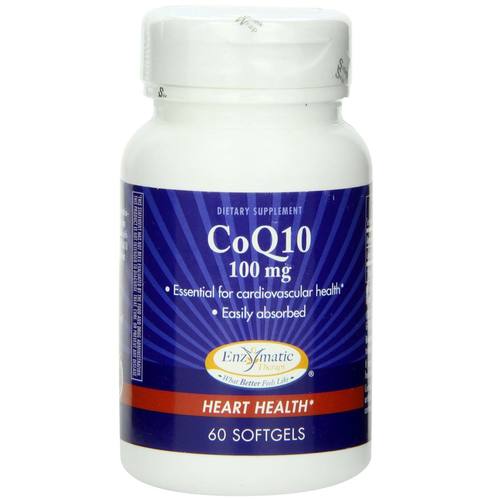 Enzymatic Therapy, CoQ10 100 mg - 60 Cápsulas