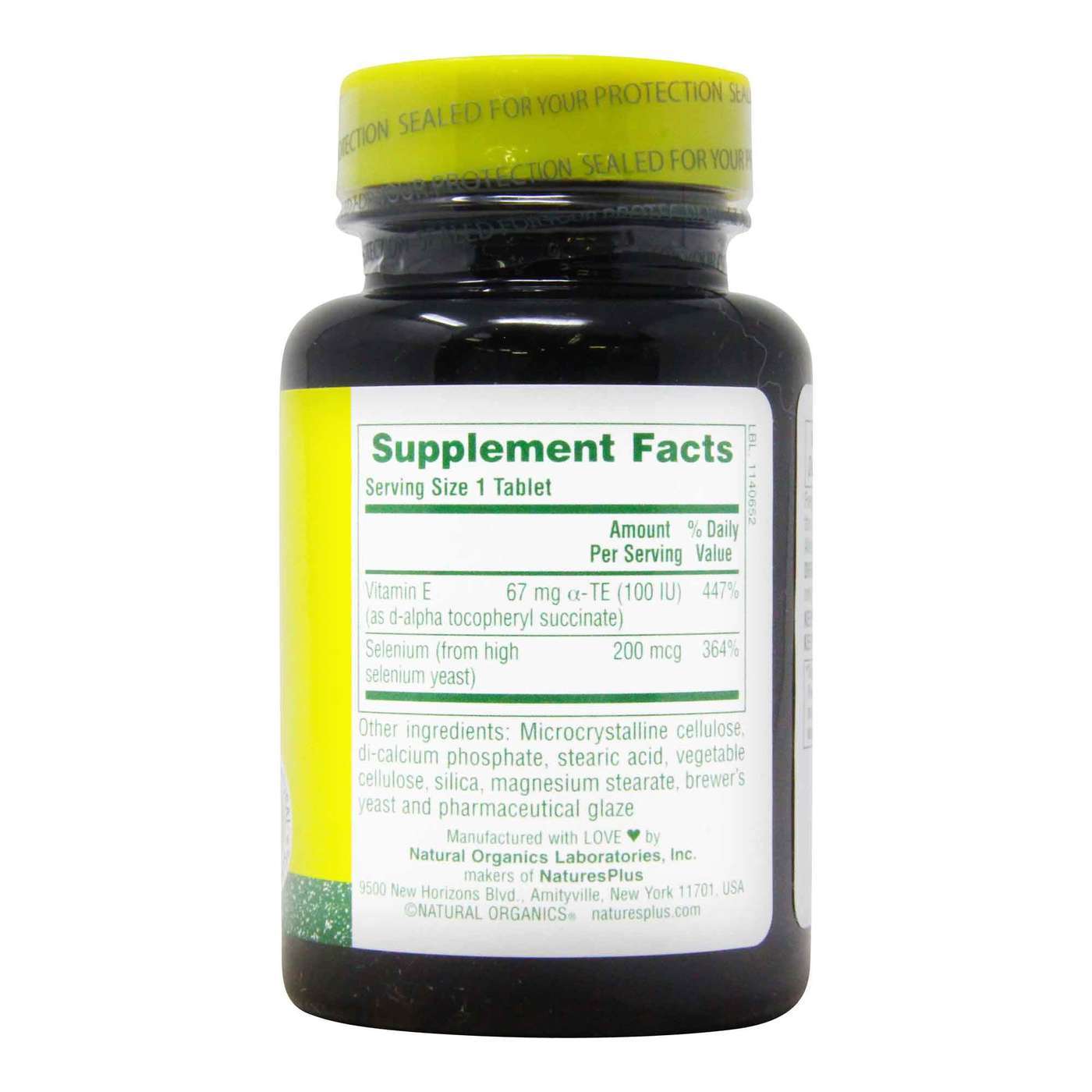 Nature's Plus, Complexo Super Selênio 200 mcg - 90 Tabletes - Imagem 2