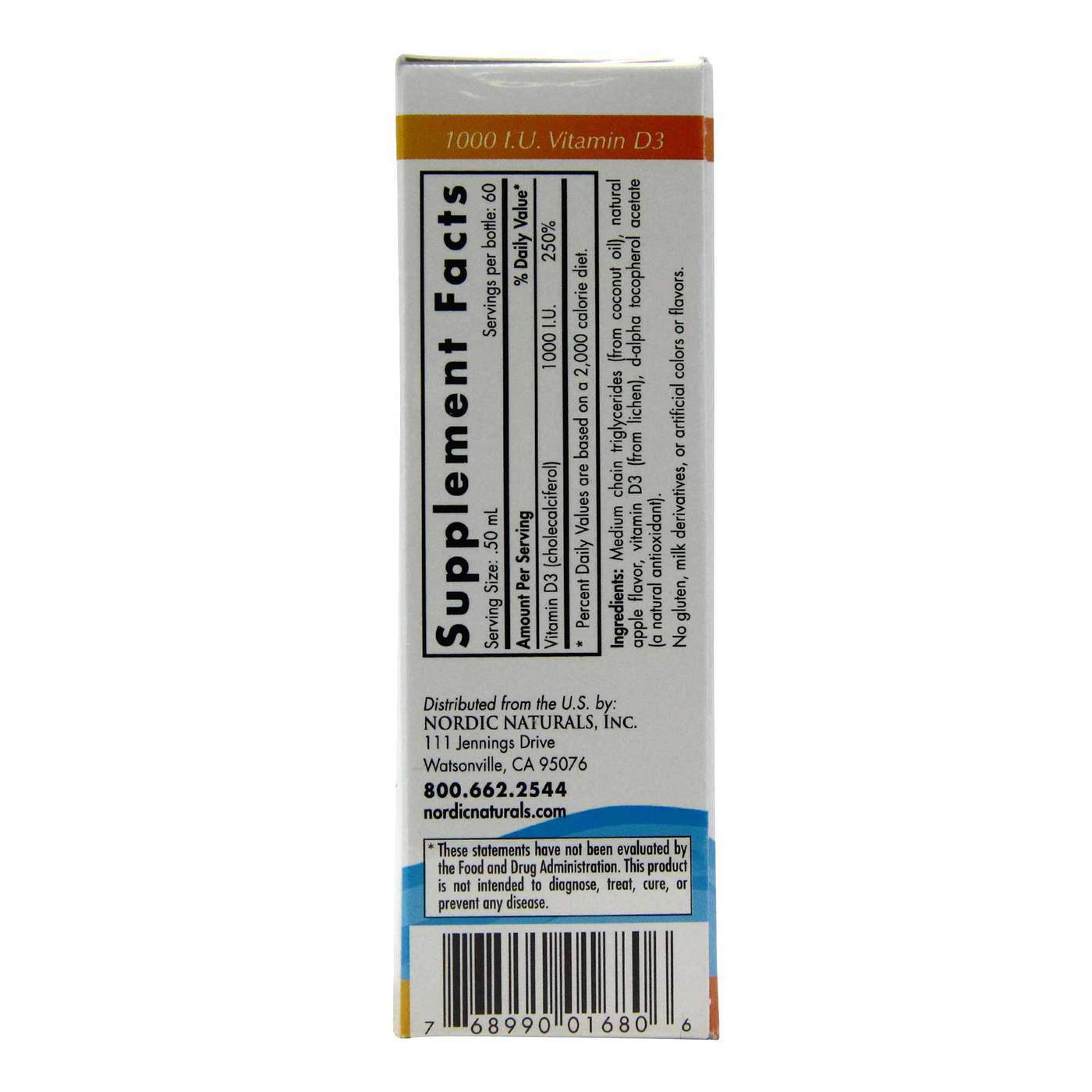 Nordic Naturals, Vitamina D3 Vegano - 30 ml - Imagem 2