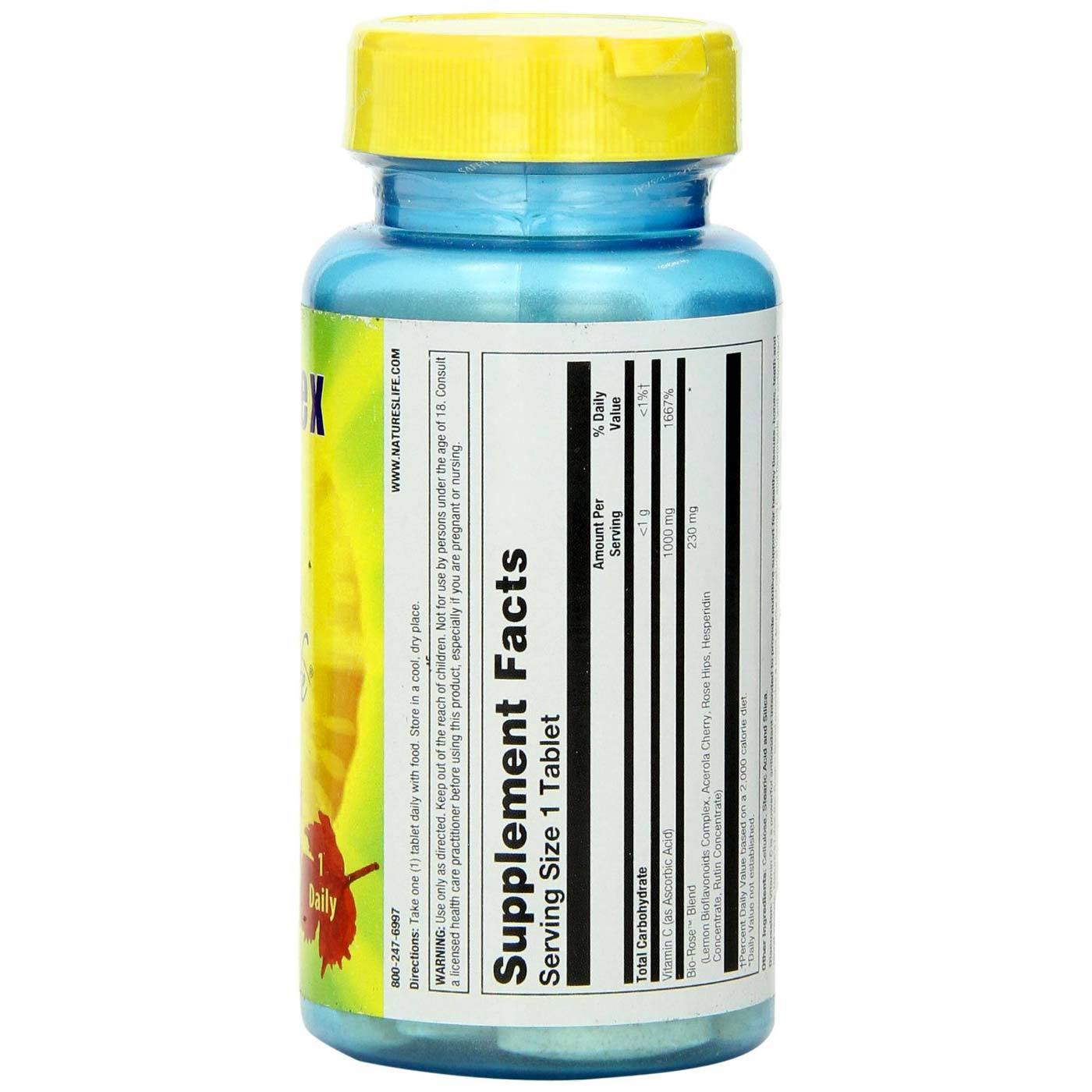 Nature's Life C-Complexo 1000 mg 50 Tabletes - Imagem 2