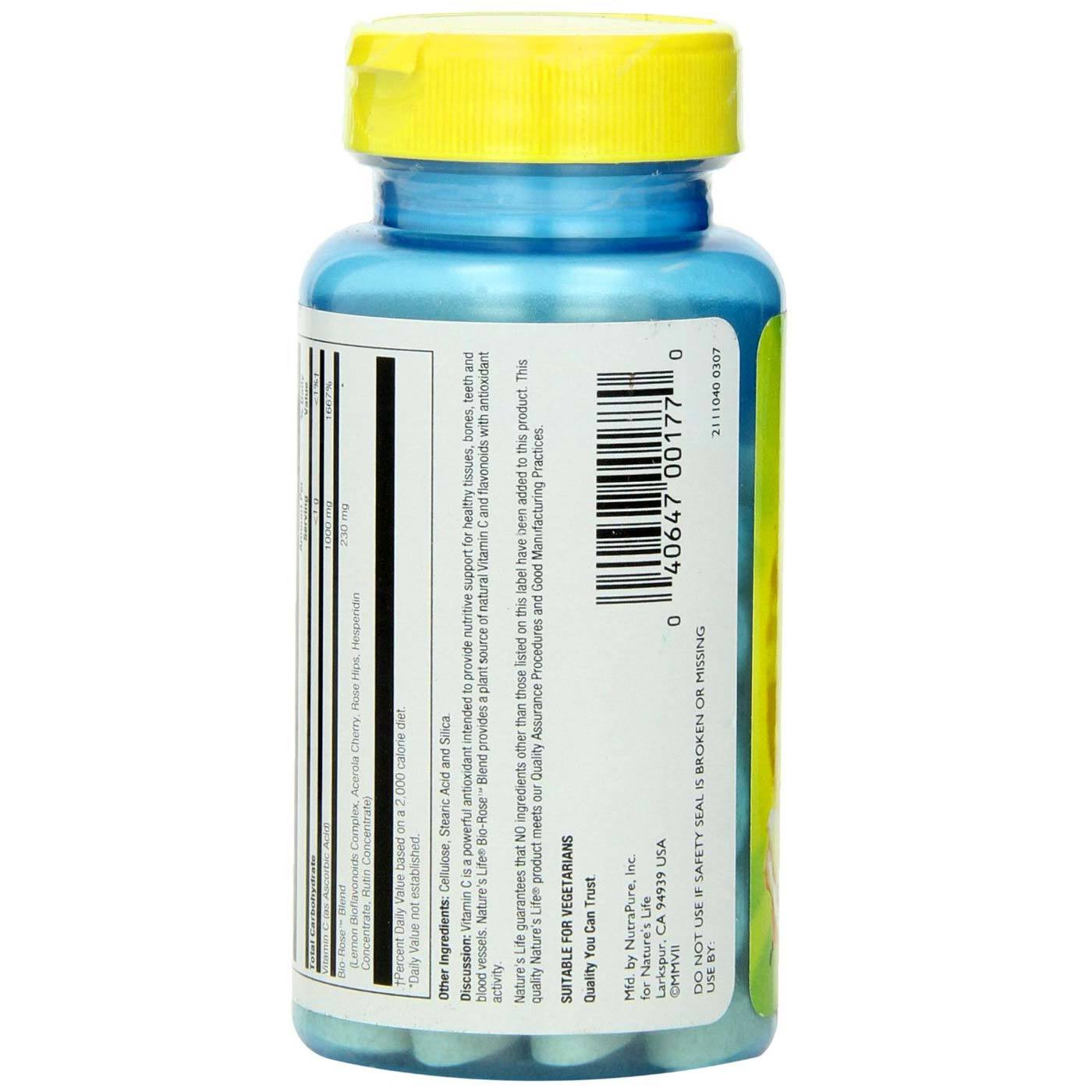 Nature's Life C-Complexo 1000 mg 50 Tabletes - Imagem 3