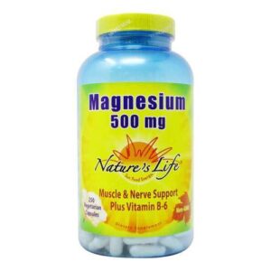 Nature's Life, Magnésio 500 mg - 250 Cápsulas