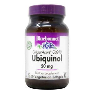 Bluebonnet Nutrition, Cellular Active® CoQ10 Ubiquinol 50 mg - 60 Cápsulas em Gel