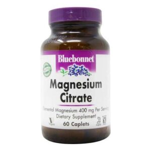 Bluebonnet Nutrition, Citrato de Magnésio - 60 Cápsulas