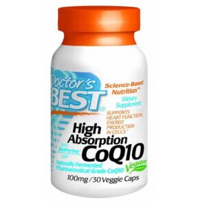 Doctor's Best, Alta absorção CoQ10 - 30 Cápsulas Vegetarianas