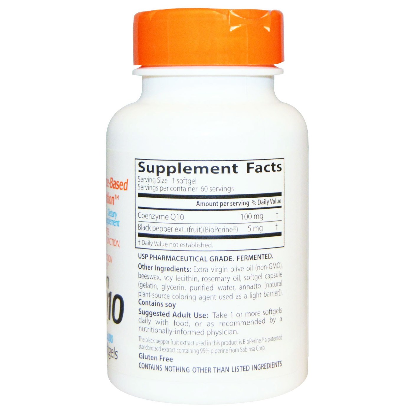 Doctor's Best, CoQ10 Alta Absorção 100mg - 60 Cápsulas em Gel - Imagem 2