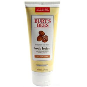 Burt's Bees, Loção Corporal de Manteiga de Karité e Vitamina E, Sem Perfume -170 g (6 oz)