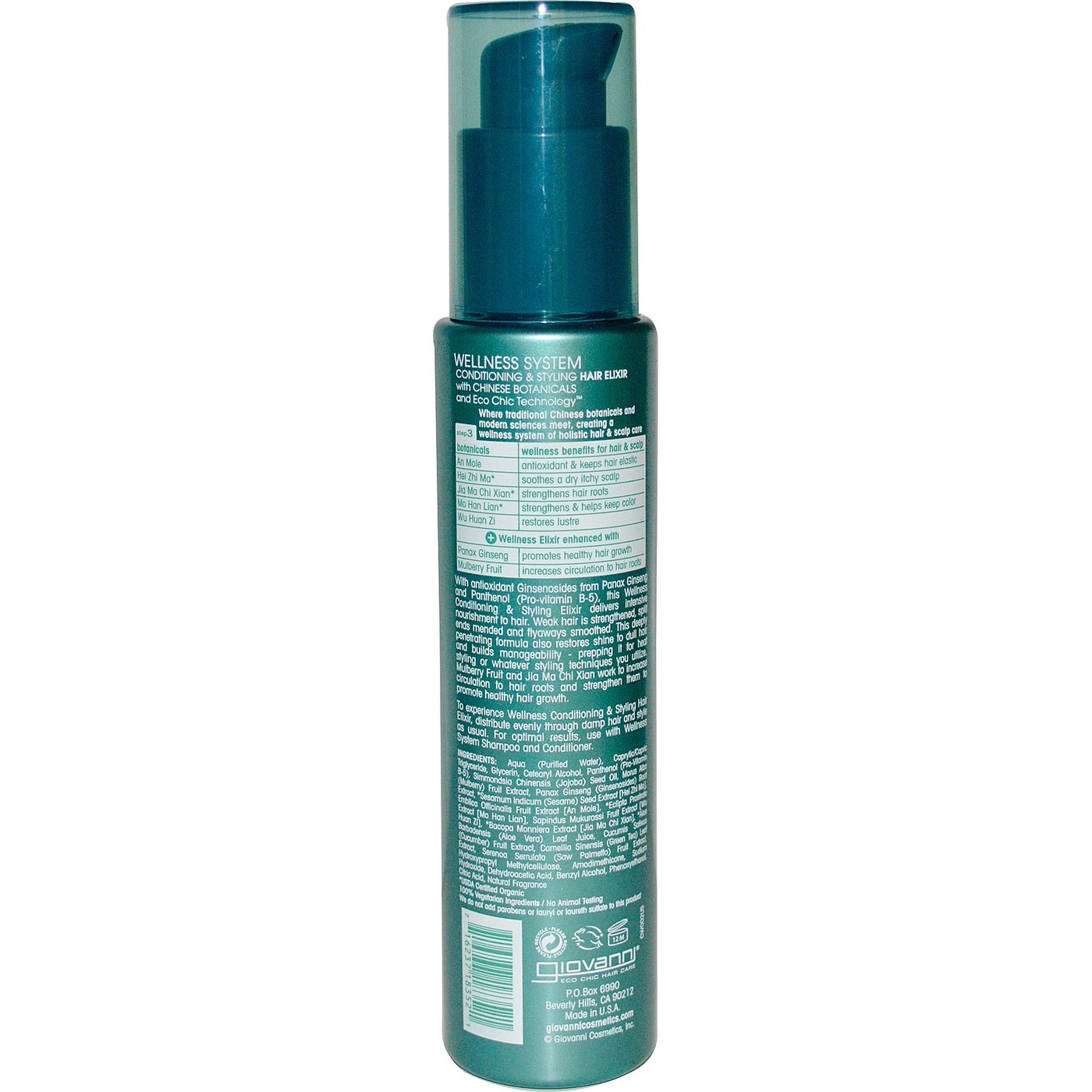 Giovanni Cosmetics Condtnr wellenss Elixir 4.000 Oz - Imagem 2