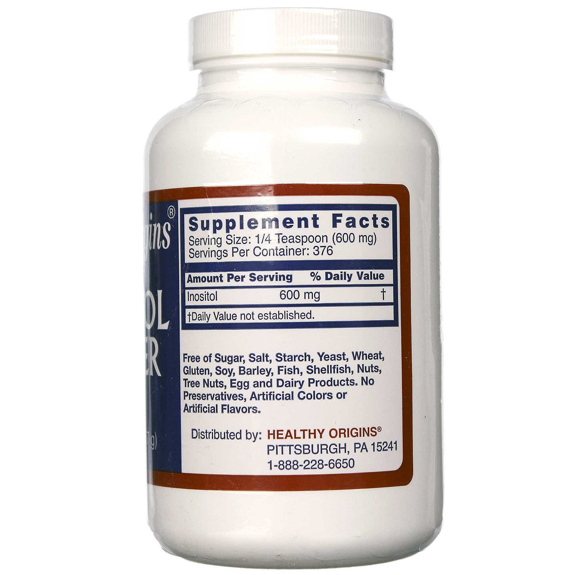 Healthy Origins, Inositol em Pó - 227g (8 oz) - Imagem 2