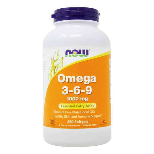 Now Foods Omega 3-6-9 1000 mg - 250 Cápsulas em Gel