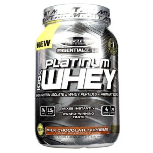 MuscleTech, Platinum 100% Whey, Chocolate de Leite Supremo - 910 g (2 lbs)