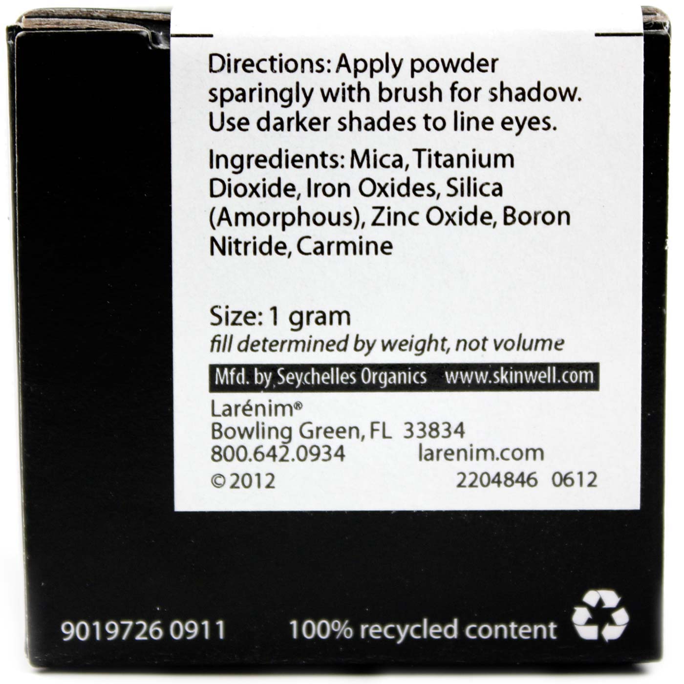 Larenim Mineral Makeup Bege Cor dos olhos Enchantress 2 gramas - Imagem 2