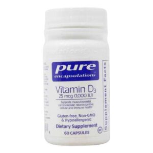Pure EnCápsulasulations Vitamina D3 1,000 UI 60 Cápsulas Vegetarianas
