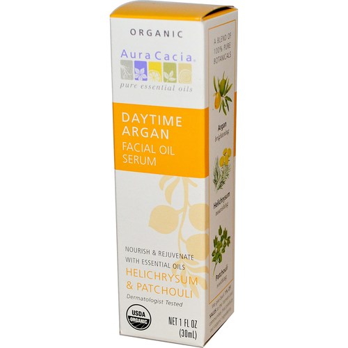 aura Cacia Daytime Argan Oil Serum Facial 1 OZ