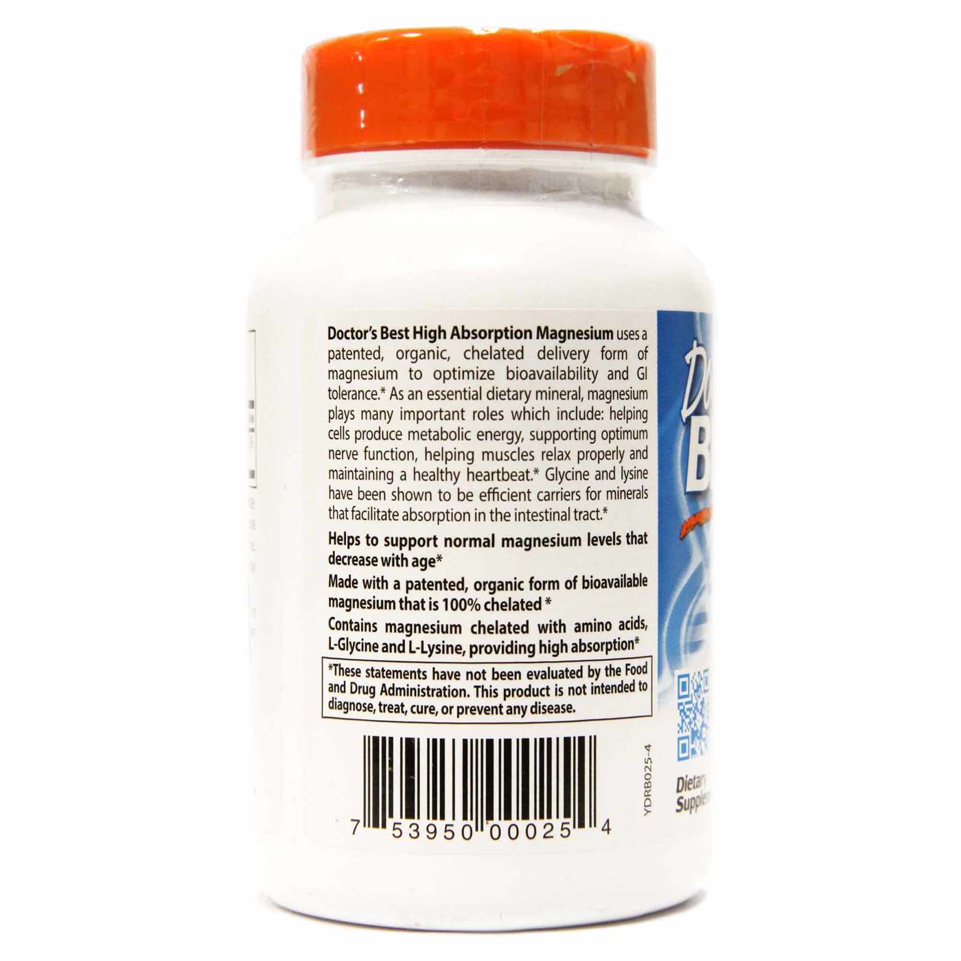 Magnésio Alta absorção Doctor's Best 120 tabletes - Imagem 2
