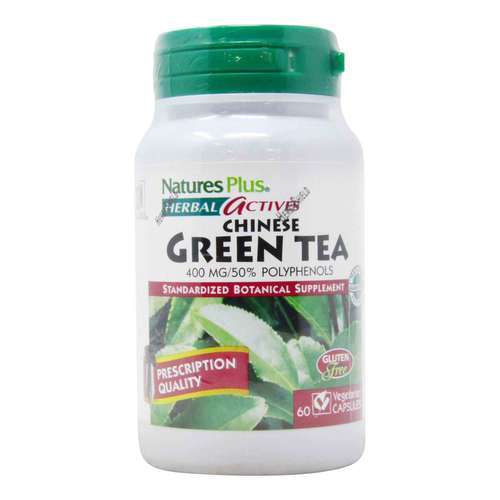 Nature's Plus, Chá Verde Chinês - 60 Cápsulas