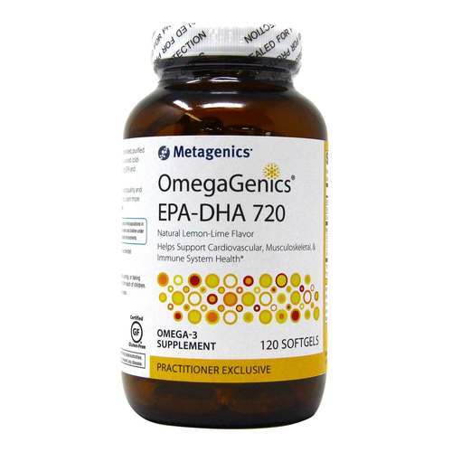 Metagenics OmegaGenics EPA-DHA 720 - Lemon Lime - 120 Cápsulas em Gel