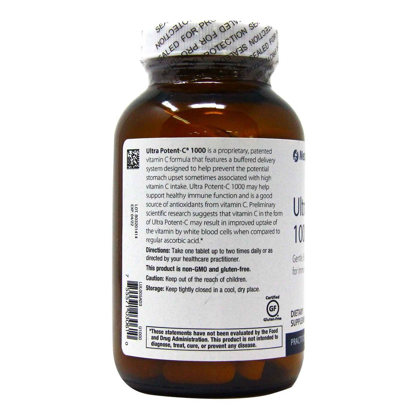 Metagenics, Vitamina C 1,000 - 90 Comprimidos - Imagem 3