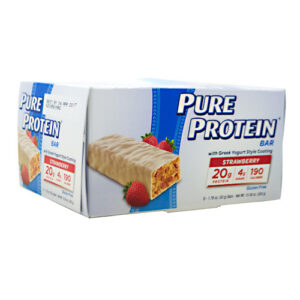 Comprar pure protein®, barra de proteína, yogurt grego de morango - 6 barras preço no brasil barras barras de proteína suplementos de musculação suplemento importado loja 19 online promoção -