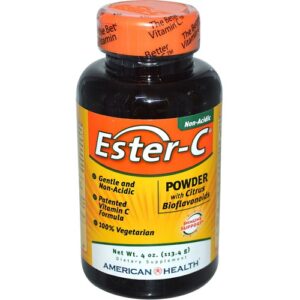 American Health, Ester-C® com Citrus Bioflavonóides em Pó - 113.4 g (4 oz)