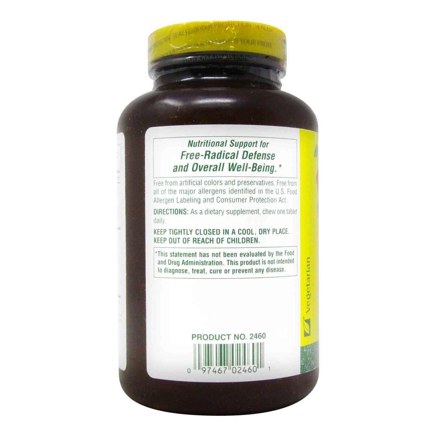 Nature's Plus, Complexo C da Acerola - 500mg - 90 Comprimidos Mastigáveis - Imagem 3
