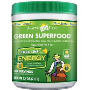 Amazing Grass, Green Superfood® Energia, Lima-Limão - 210 g