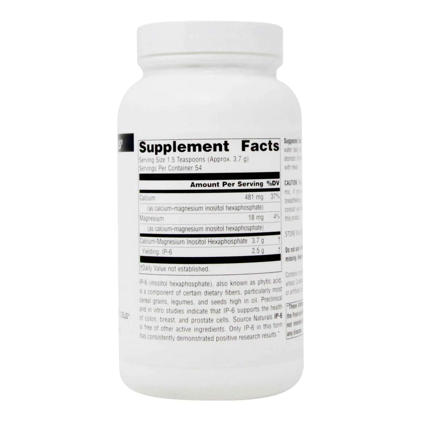 Source Naturals Ip-6 Inositol Hexaphosphate Powder - 200 Powder - Imagem 2