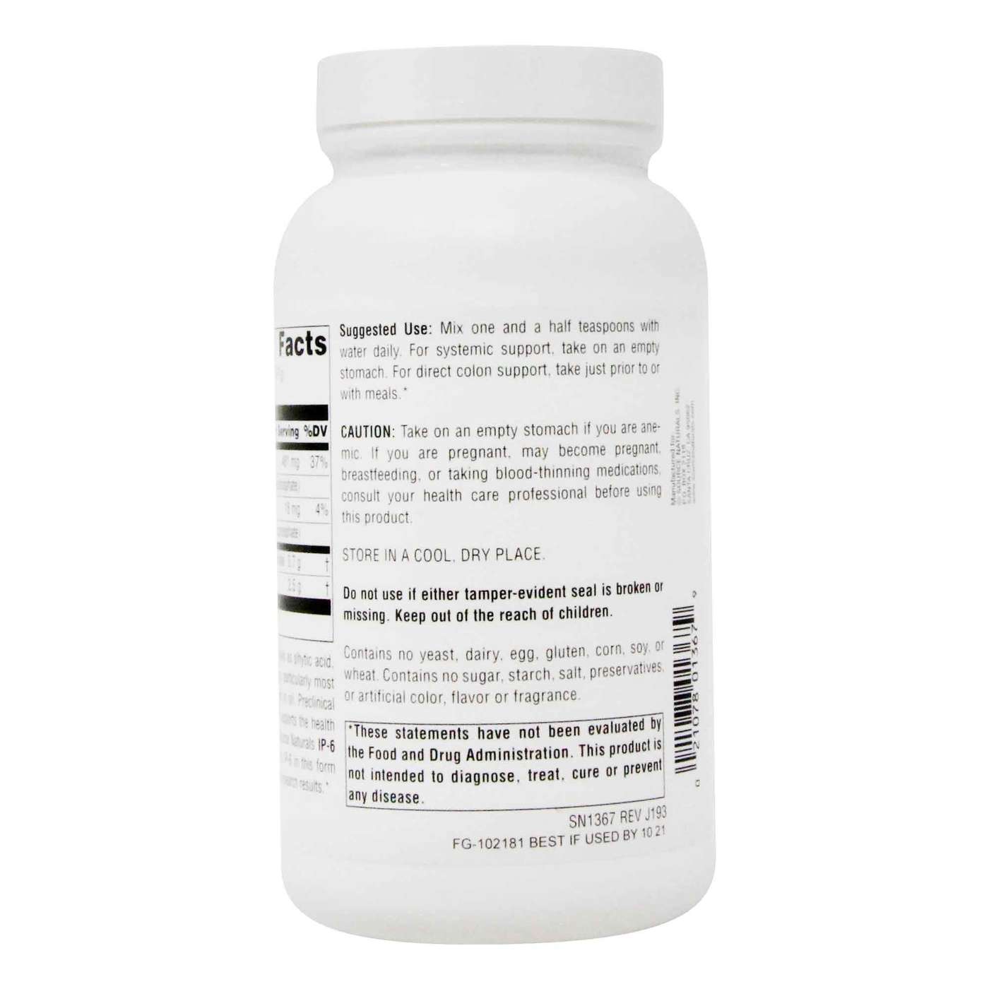 Source Naturals Ip-6 Inositol Hexaphosphate Powder - 200 Powder - Imagem 3