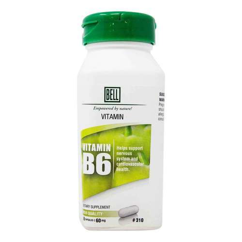 Bell, Vitamina B6 - 60 Cápsulas