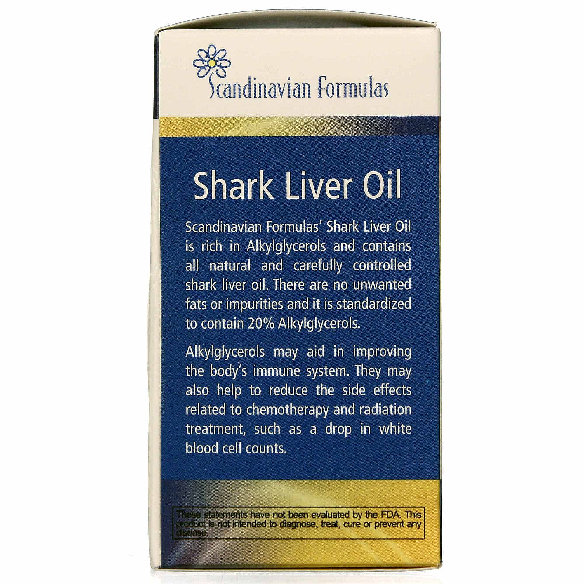 Scandinavian Formulas, Óleo de fígado de tubarão 500 mg -120 Cápsulas - Imagem 3