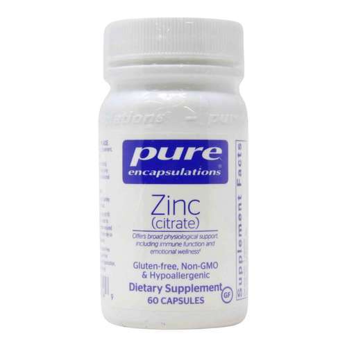 Pure Encapsulations Zinco (citrato) - 30 mg - 60 cápsulas