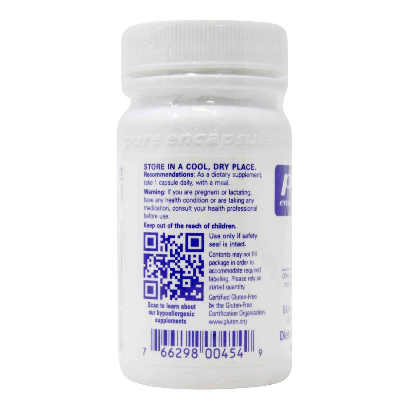 Pure Encapsulations Zinco (citrato) - 30 mg - 60 cápsulas - Imagem 3
