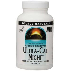Source Naturals, Ultra Cal Night™ Complexo de Cálcio -120 Tabletes