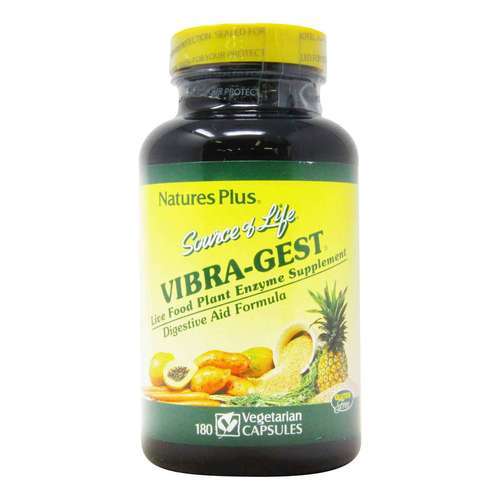 Nature's Plus, Vibra-Gest® - Ajuda Digestiva - 180 Cápsulas Vegetarianas