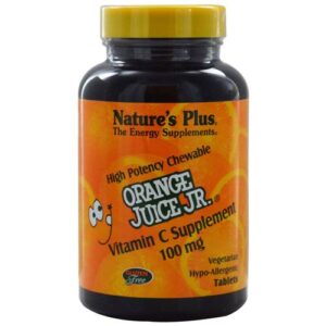 Nature's Plus, Suco de Laranja Jr. 100 mg - 90 Comprimidos Mastigáveis