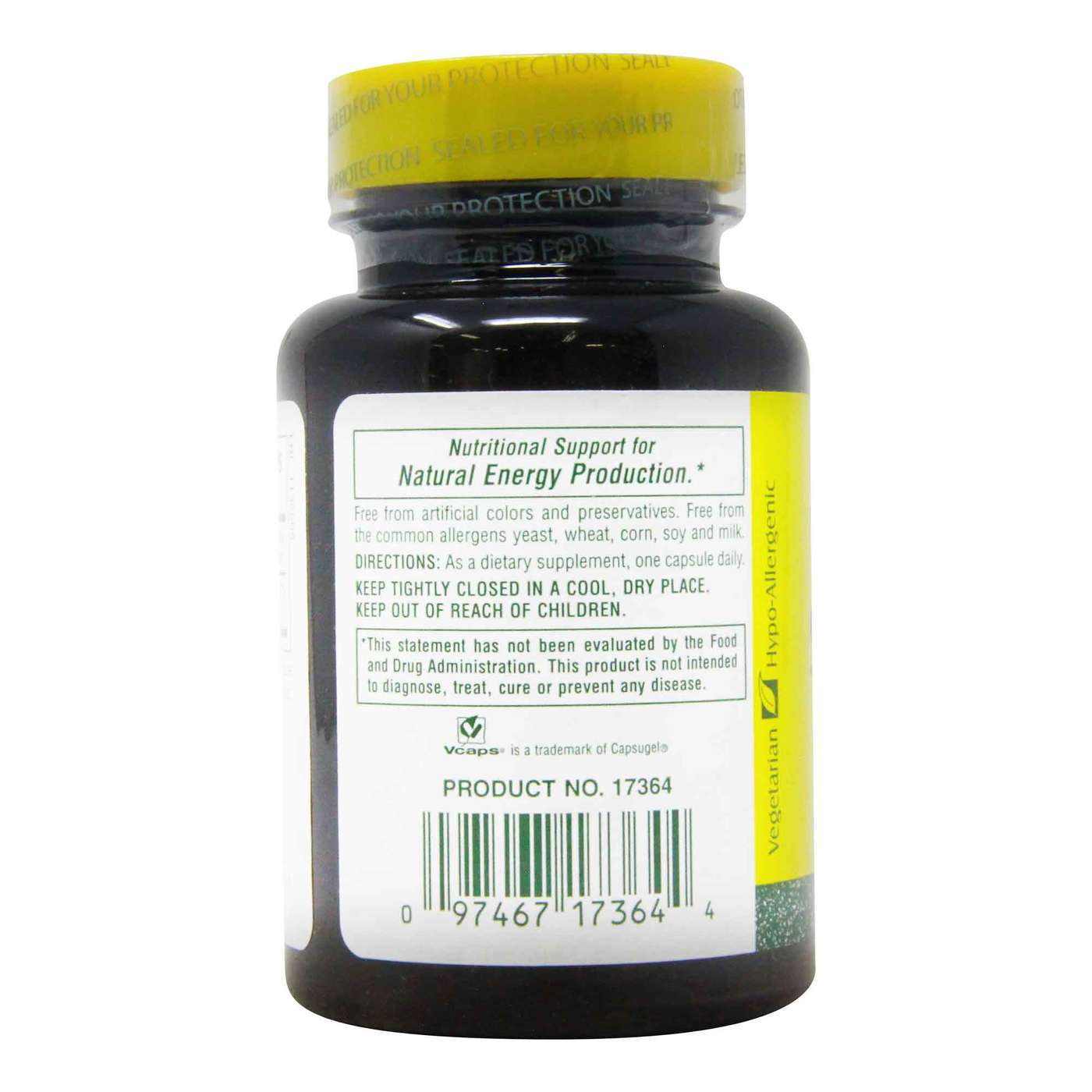 Nature's Plus, Shot-O-B12 5000 mcg - 60 Cápsulas Vegetarianas - Imagem 3