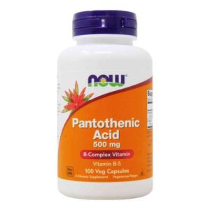 Now Foods, Ácido Pantotênico 500 mg - 100 Cápsulas
