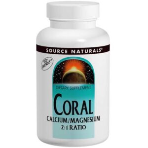 Source Naturals, Cálcio Coral / Magnésio 2:1 - 180 Tabletes
