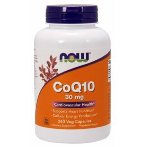 Now Foods, CoQ10 30 mg - 240 Cápsulas Vegetarianas