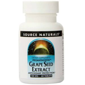 Source Naturals, Extrato de Semente de Uva 100 mg - 60 Tabletes