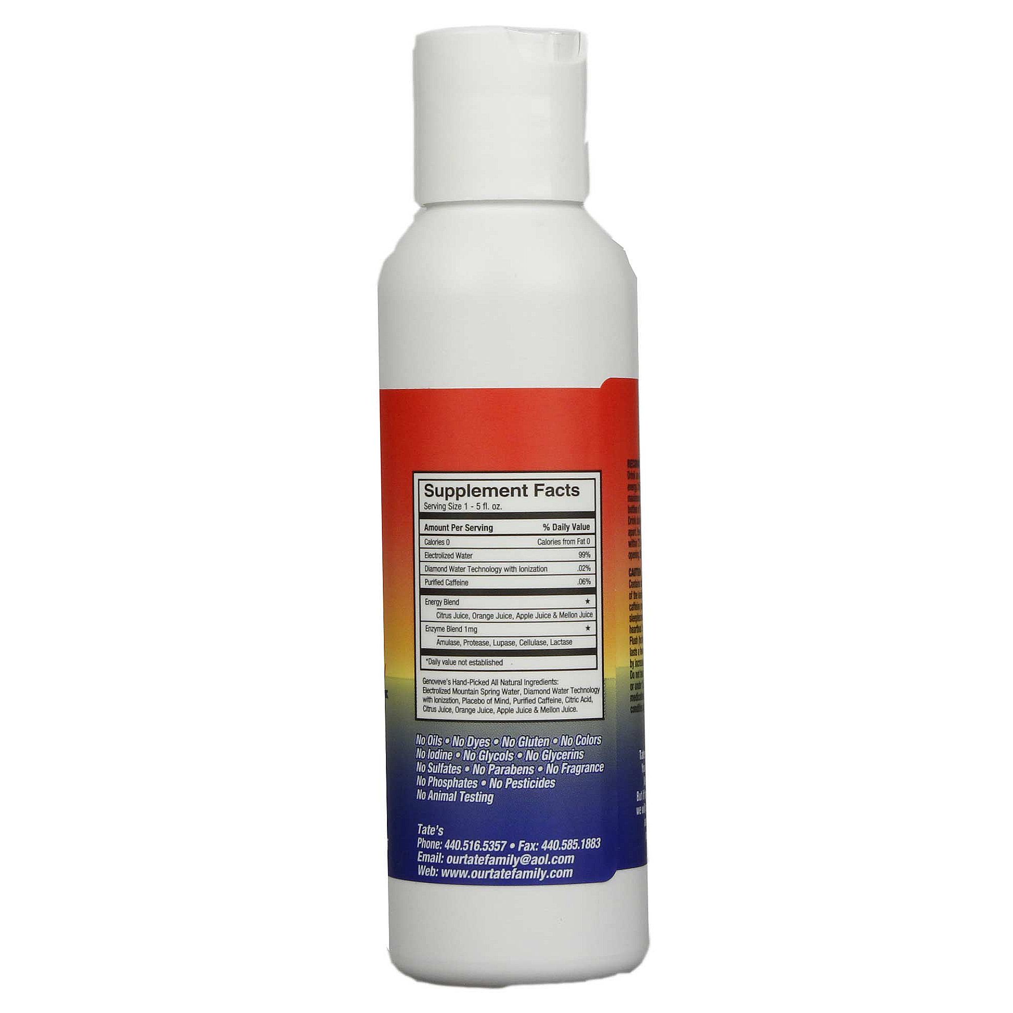 Tate's O Natural Milagre Energia Drink Sugar Free 5 fl oz - Imagem 2