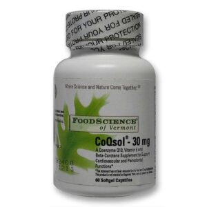 Food Science of Vermont, CoQsol 30 mg - 60 Cápsulas
