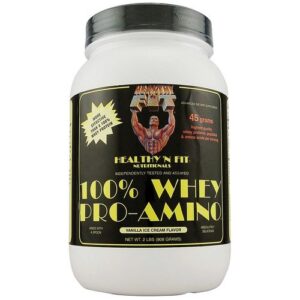 Comprar healthy n fit, 100% whey pro-amino, baunilha - 908 g (2 lbs) preço no brasil proteína suplementos de musculação whey protein suplemento importado loja 15 online promoção -