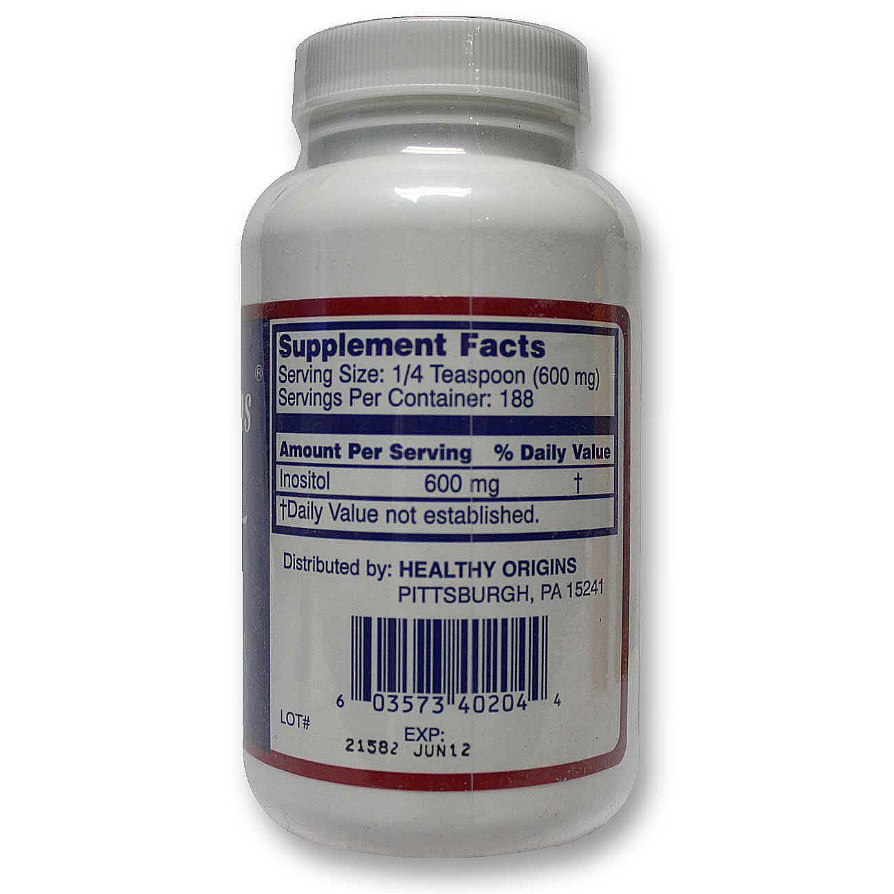 Healthy Origins, Inositol em Pó - 113 g (4 oz) - Imagem 3