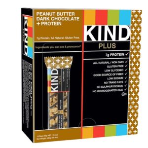 Comprar kind, barras de proteínas - manteiga de amendoim e chocolate amargo - 12 unidades com 40g/cada preço no brasil barras barras energéticas suplementos de musculação suplemento importado loja 43 online promoção -