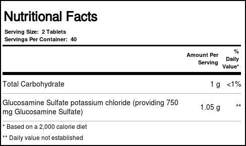 Nature's Way FlexMax Sulfato de Glucosamina - 80 Tabletes - Imagem 3