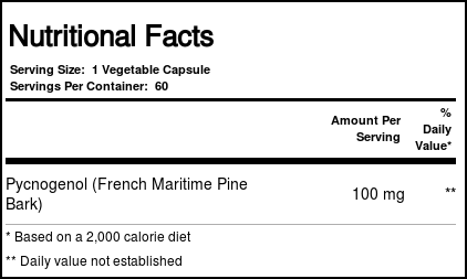 Healthy Origins, Pycnogenol 100mg - 60 Cápsulas Vegetarianas - Imagem 3