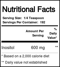 Healthy Origins, Inositol em Pó - 227g (8 oz) - Imagem 4